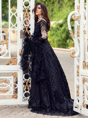 Zainab Chottani Luxury Net Embroidered with Handwork 3 Piece Unstitched