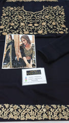 Indian Luxury Chiffon Saree Embroidered Unstitched