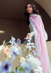 Qalamkar Luxury Lawn Chikan Kari Embroidery Collection 3 Piece Unstitched