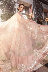 Maria B Embroidered Wedding Collection Organza 3 Piece Unstitched / Stitched