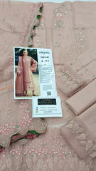 Bin Ilyas Luxury Lawn Embroidered Dress 3Piece Unstithced / Stitched