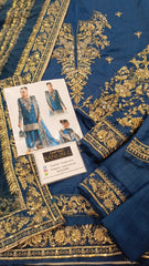 Kanwal Malik  Soft Raw Silk Formal Wear Dress Embroidered 3 Piece Unstitched/ Stitched