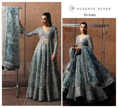 Hussain Rehar Maxi Wedding Collection Hand Work organza Unstitched