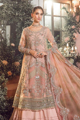 Maria B Embroidered Wedding Collection Organza 3 Piece Unstitched / Stitched