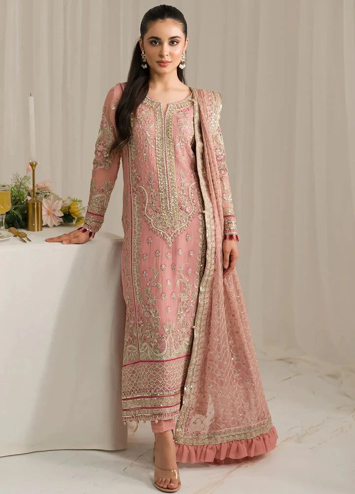 Gulaal Embroidered Chiffon Wedding Collection 3 Piece Unstitched / Stitched