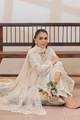 Imrozia Luxury Cotton With Chiffon Dupata 3piece Unstitched / Stitched