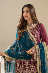 Imrozia Formal Embroidered Chiffon Dress 3 Piece Unstitched / Stitched