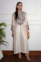 Alizay Saad Luxury Raw Silk Embroidered 3ePiec Unstitched / Stitched