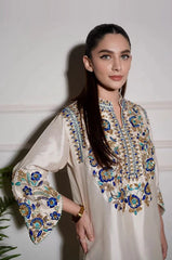 Alizay Saad Luxury Raw Silk Embroidered 3ePiec Unstitched / Stitched