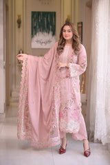 Aneela's Chicken Kari  Luxury Lawn Emb Collection 3Piece Unstitched / Stitched