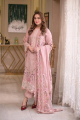 Aneela's Chicken Kari  Luxury Lawn Emb Collection 3Piece Unstitched / Stitched