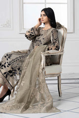 Maria B Luxury Lawn Chikan kari Embroidery 3piece Unstitched