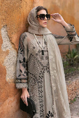 Maria B Luxury Lawn Chikan kari Embroidery 3piece Unstitched