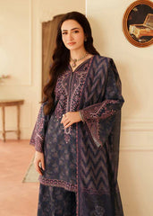 Mohagni Luxury Lawn Embroidered 3 Piece Unstitched / Stitched