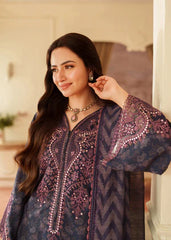 Mohagni Luxury Lawn Embroidered 3 Piece Unstitched / Stitched
