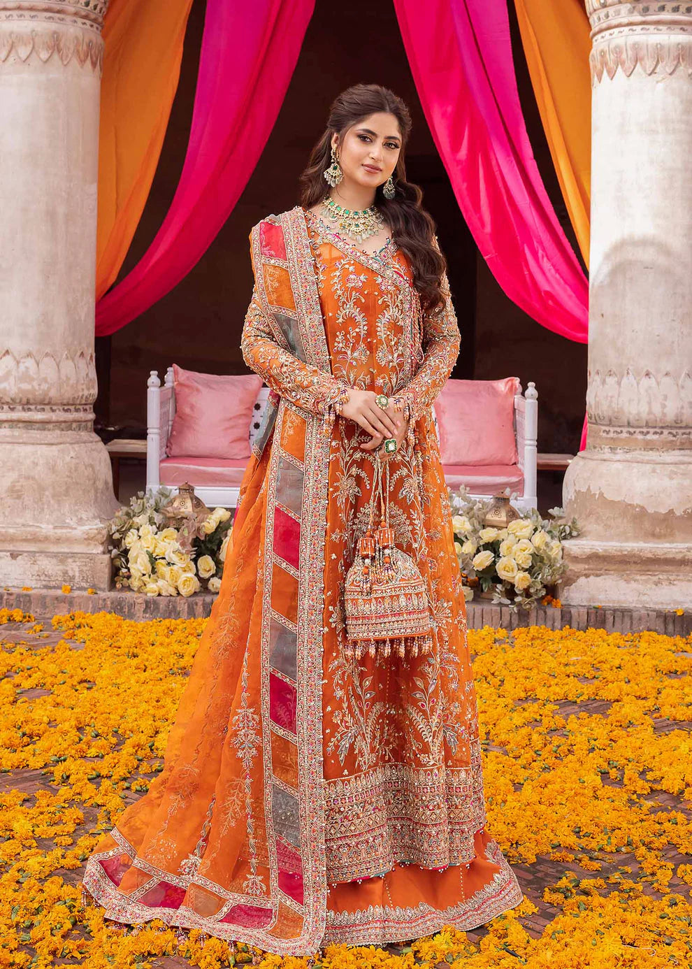 Kanwal Malik Net Wedding Collection 3 Piece Unstitched / Stitched