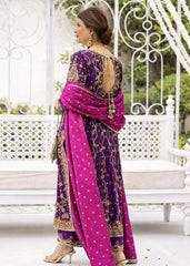 Farha Talib Aziz Wedding Festive Raw Silk Hand Made Collection Unstitched / Stitched