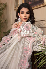 Maria B Embroidered Chiffon Collection 3 Piece Unstitched / Stitched