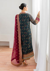 Baroque Luxury Chiffon Embroidered Dress 3 Piece Unstitched
