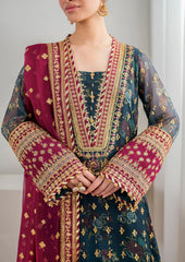 Baroque Luxury Chiffon Embroidered Dress 3 Piece Unstitched
