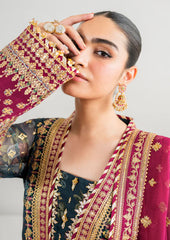 Baroque Luxury Chiffon Embroidered Dress 3 Piece Unstitched