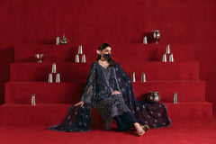 Flossie Luxury Embroidered Chiffon 3 Piece Unstitched / Stitched