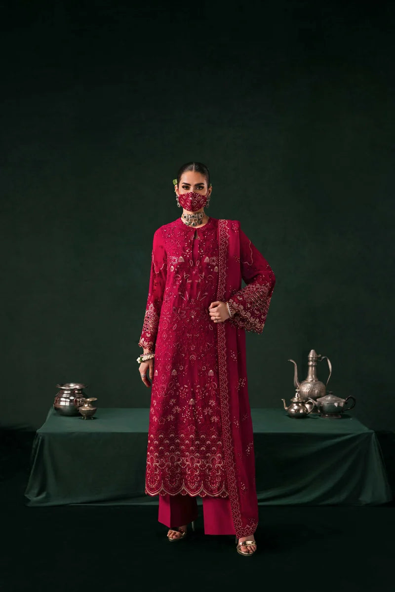 Flossie Luxury Chiffon Embroidered 3 Piece Unstitched / Stitched