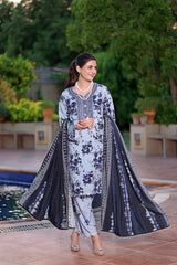 Aneela's Digital Printed Luxury Lawn Emb Collection 3Piece Unstitched / Stitched