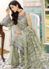 Flossie Luxury Embroidered Chiffon 3 Piece Unstitched / Stitched