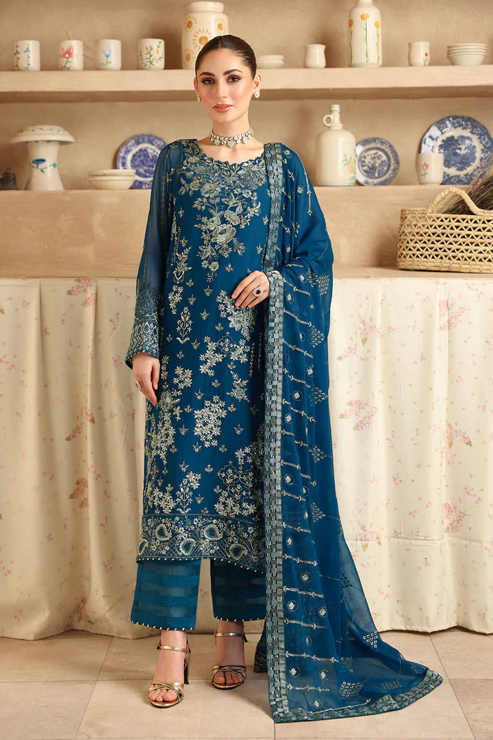 Ramsha Embroidered Chiffon 3 Piece Unstitched / Stitched