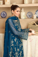 Ramsha Embroidered Chiffon 3 Piece Unstitched / Stitched