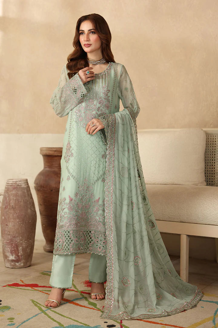 Ramsha Embroidered Chiffon 3 Piece Unstitched / Stitched