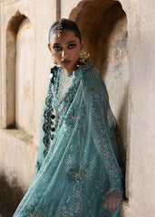 Hussain Rehar Net Maxi Wedding Collection Hand Work 3 Piece Unstitched / Stitched