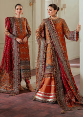 Baroque Luxury Pure Khaddi Net Embroidered 3 Piece Unstitched