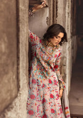 Charizma Embroidered Multi Floral Luxury Chiffon 3 piece Unstitched