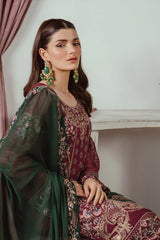 Ramsha Embroidered Chiffon 3 Piece Unstitched / Stitched