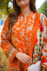 Aneela's Luxury Lawn Emb Collection 3Piece Unstitched / Stitched