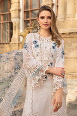 Maria B Embroidered And Chicken Kari Luxury Lawn 3 Piece Unstitched