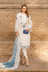 Maria B Embroidered And Chicken Kari Luxury Lawn 3 Piece Unstitched