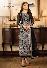 Asim Jofa Luxury Embroidered Chiffon 3 Piece Unstitched