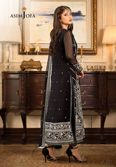 Asim Jofa Luxury Embroidered Chiffon 3 Piece Unstitched