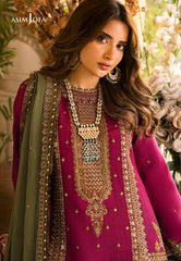 Asim Jofa Luxury Chiffon Embroidered 3 Piece Unstitched