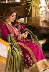 Asim Jofa Luxury Chiffon Embroidered 3 Piece Unstitched