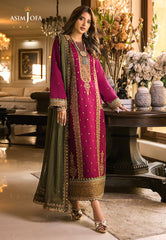 Asim Jofa Luxury Chiffon Embroidered 3 Piece Unstitched