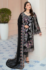 Ramsha Sequins Embroidered Organza 3 Piece Unstitched