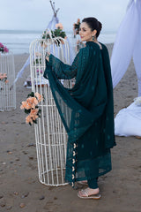 Azure Luxury Chiffon Embroidered 3 Piece Unstitched