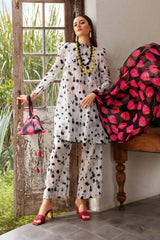 Maria B Swiss Floral Printed 3 Piece Unstitched