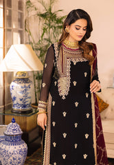 Asim Jofa Embroidered Luxury Chiffon 3 Piece Unstitched