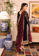 Asim Jofa Embroidered Luxury Chiffon 3 Piece Unstitched