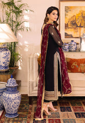 Asim Jofa Embroidered Luxury Chiffon 3 Piece Unstitched